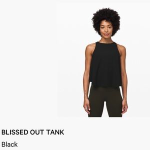 Lululemon Blissed Out Tank Black Size 4